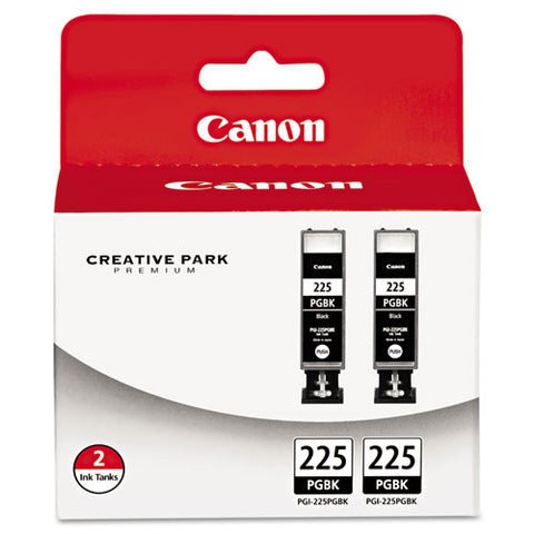 4530b007aa (pgi-225) Ink, Black, 2-pack