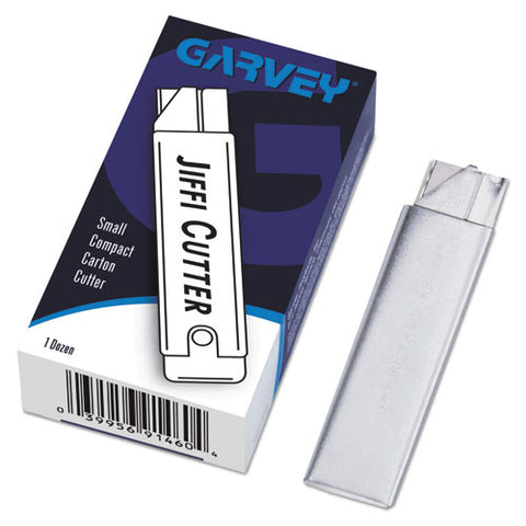 Jiffi-cutter Compact Utility Knife W-retractable Blade, 12-box