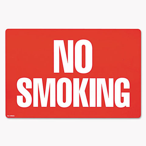 Two-sided Signs, No Smoking-no Fumar, 8 X 12, Red