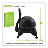 Fitpro Ball Chair, Gray-gray, Gray Base