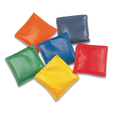 Bean Bag Set, Vinyl, 4", Assorted Colors, Dozen