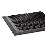 Crown-tred Indoor-outdoor Scraper Mat, Rubber, 43.75 X 66.75, Black