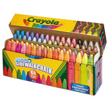 Ultimate Sidewalk Chalk, 4", 60 Assorted Colors, 64-set