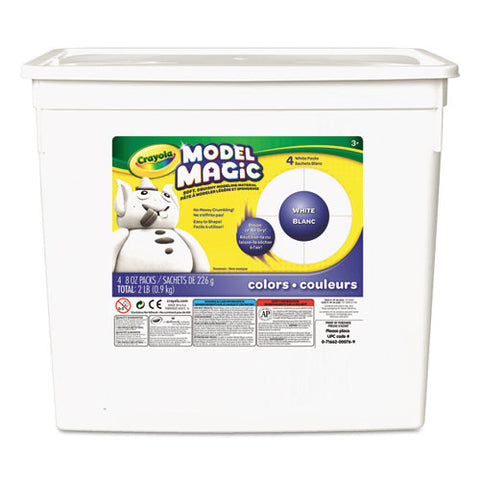 Model Magic Modeling Compound, 8 Oz Each Packet, White, 2 Lbs.