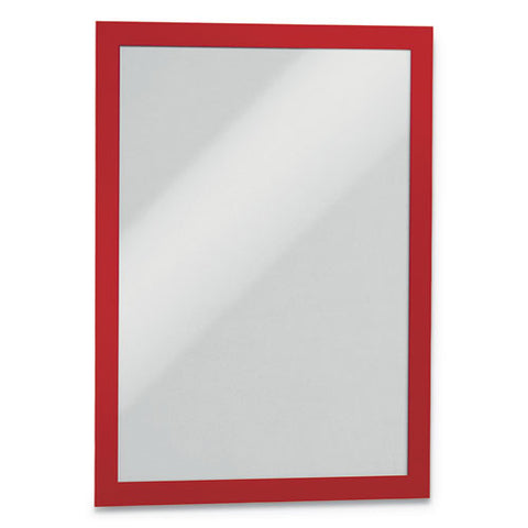 Duraframe Sign Holder, 8 1-2" X 11", Red Frame, 2-pack