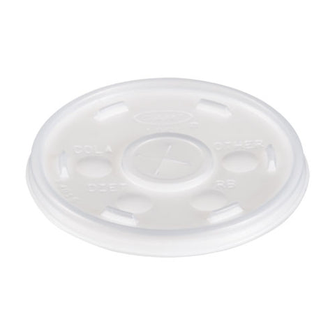 Plastic Cold Cup Lids, Fits 10oz Cups, Translucent, 1000-carton
