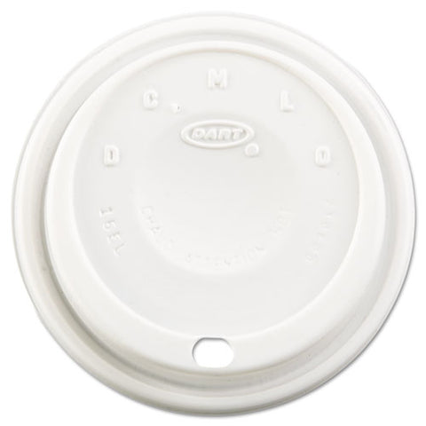 Cappuccino Dome Sipper Lids, Fits 12-24oz Cups, White, 1000-carton