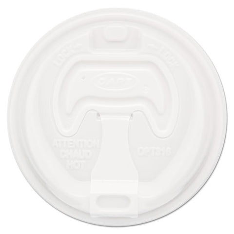 Optima Reclosable Lid, 12-24oz Foam Cups, White, 100-bag