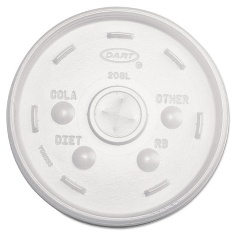 Cold Cup Lids, 32oz Cups, Translucent, 100-sleeve, 10 Sleeves-carton