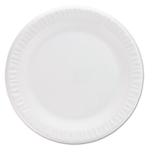 Concorde Non-laminated Foam Plates, 9"diameter, White, 125-pack