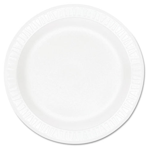 Concorde Foam Plate, 9" Dia, White, 125-pack, 4 Packs-carton