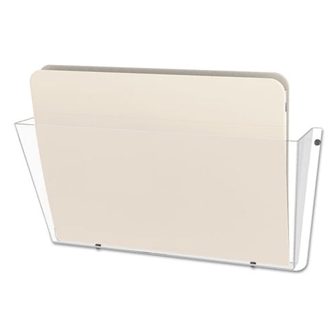 Unbreakable Docupocket Wall File, Letter, 14 1-2 X 3 X 6 1-2, Clear