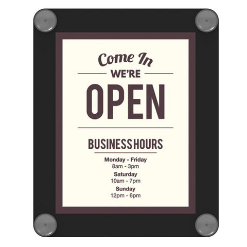 Superior Image Window Display, 8 1-2 X 11 Insert, Clear-black