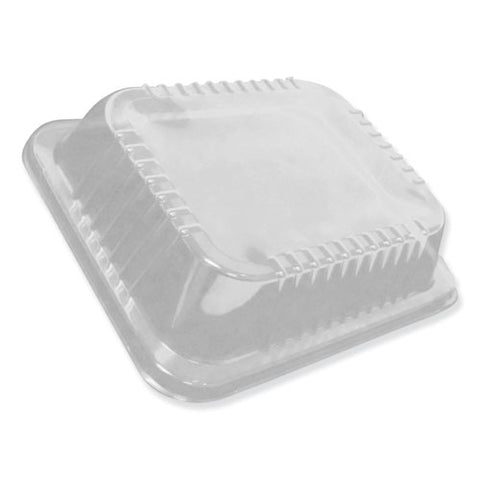 Dome Lids For 12.63 X 10.5 Oblong Containers, 2.5" Half Size Steam Table Pan Lid, High Dome, Clear, 100-carton