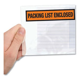 Packing List Envelopes, 4.5 X 5.5, Clear-red, 500-box
