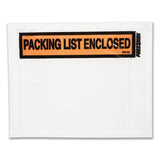 Packing List Envelopes, 4.5 X 5.5, Clear-red, 500-box