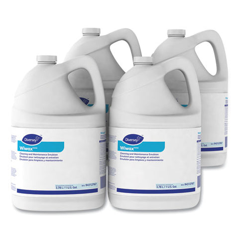 Wiwax Cleaning And Maintenance Solution, Liquid, 1 Gal Bottle, 4-carton