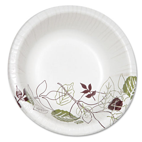 Pathways Heavyweight Paper Bowls, 20oz, White-green-burgundy, 125-pack