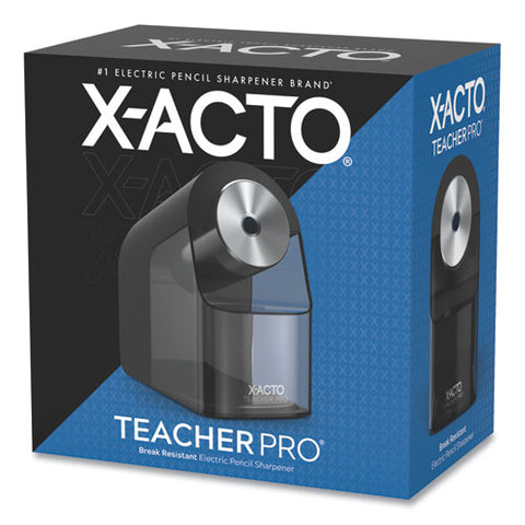 Model 1675 Teacherpro Classroom Electric Pencil Sharpener, Ac-powered, 4 X 7.5 X 8, Black-silver-smoke