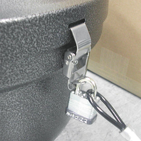 Smokers' Oasis Lock Kit, 48in Plastic-coated Steel Cable W-lock-key