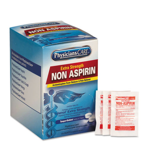 Pain Relievers-medicines, Xstrength Non-aspirin Acetaminophen,2-packet,125 Pk-bx