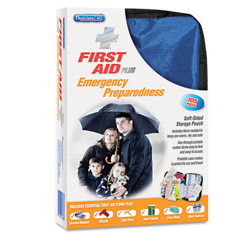 Soft-sided First Aid And Emergency Kit, 105 Pieces-kit