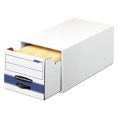 Stor-drawer Steel Plus Extra Space-savings Storage Drawers, Letter Files, 10.5" X 25.25" X 6.5", White-blue, 12-carton