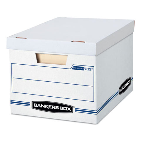 Stor-file Basic-duty Storage Boxes, Letter-legal Files, 12" X 16.25" X 10.5", White, 20-carton