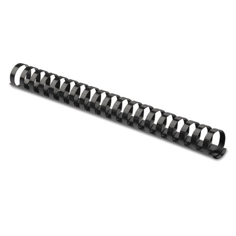 Plastic Comb Bindings, 1" Diameter, 200 Sheet Capacity, Black, 10 Combs-pack