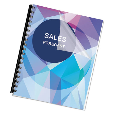 Pet Ultra Clear Binding Covers, Unpunched, 11 X 8 1-2, Clear, 100-pack