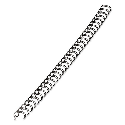 Wire Bindings, 1-4" Diameter, 35 Sheet Capacity, Black, 25-pack