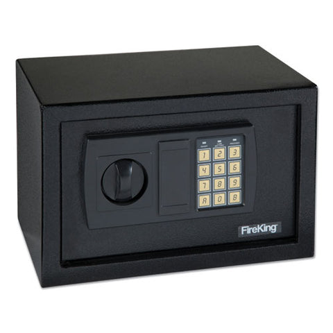 Small Personal Safe, 0.3 Cu Ft, 12.25w X 7.75d X 7.75h, Black