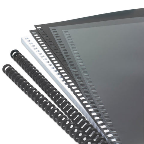 Instant Report Kit, 5-16" Capacity, Clear-black Cover, Black Spine