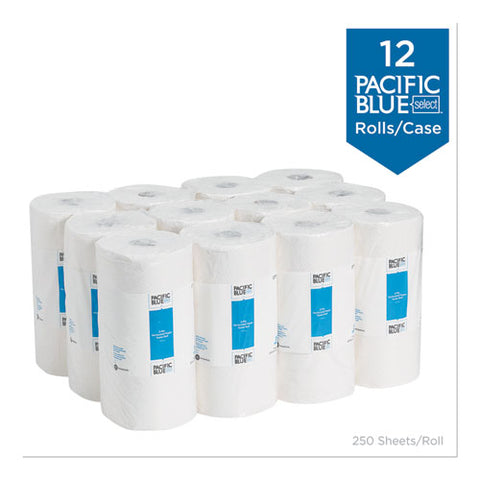 Pacific Blue Select Two-ply Perforated Paper Kitchen Roll Towels, 11 X 8.8, White, 250-roll, 12 Rolls-carton