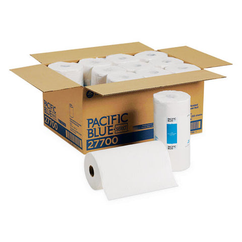 Pacific Blue Select Two-ply Perforated Paper Kitchen Roll Towels, 11 X 8.8, White, 250-roll, 12 Rolls-carton