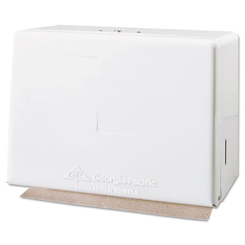 Singlefold Towel Dispenser, Steel, 11.63 X 6.63 X 8.13, White