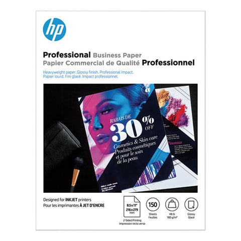 Inkjet Brochure Paper, 98 Bright, 48lb, 8.5 X 11, White, 150-pack