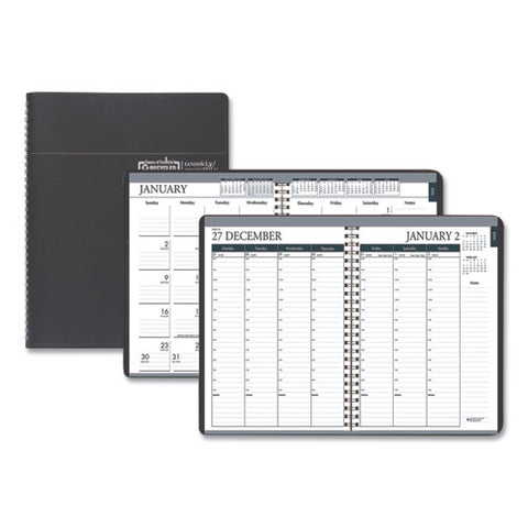 100% Recycled Monthly Weekly 7 Day Planner, 8.75 X 6.88, Black, 2021