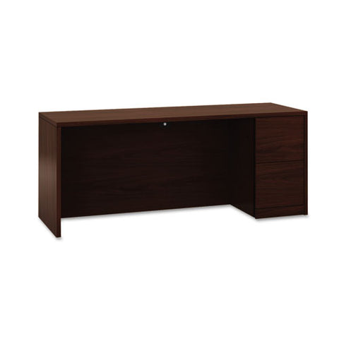 10500 Series Full-height Right Pedestal Credenza, 72w X 24d X 29.5h, Mahogany
