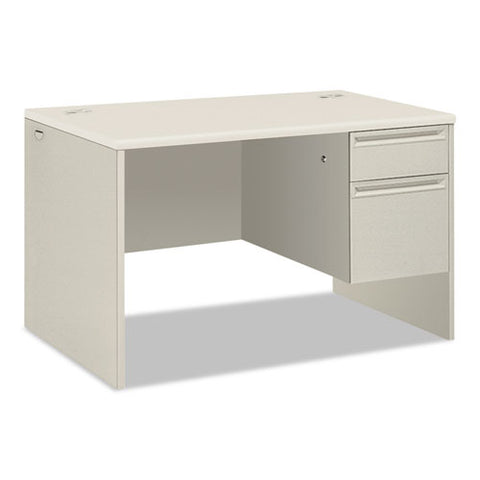 38000 Series Right Pedestal Desk, 48" X 30" X 30", Light Gray-silver