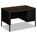 Metro Classic Series Right Pedestal Desk, 48" X 30" X 29.5", Mocha-black