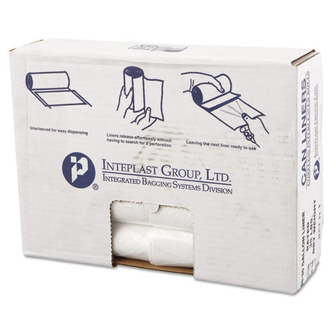 High-density Commercial Can Liners Value Pack, 30 Gal, 11 Microns, 30" X 36", Clear, 500-carton