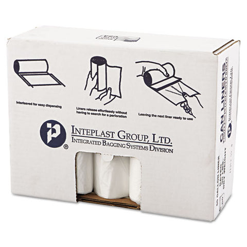 High-density Commercial Can Liners Value Pack, 60 Gal, 19 Microns, 38" X 58", Clear, 150-carton