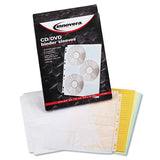 Two-sided Cd-dvd Pages For Three-ring Binder, 10-pack
