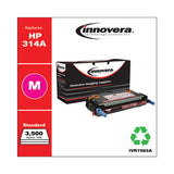 Remanufactured Magenta Toner, Replacement For Hp 314a (q7563a), 3,500 Page-yield
