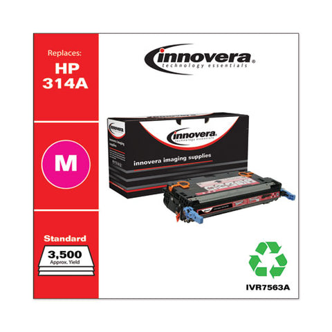 Remanufactured Magenta Toner, Replacement For Hp 314a (q7563a), 3,500 Page-yield