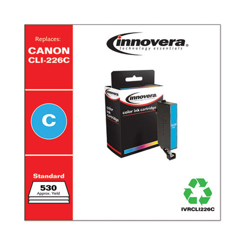 Remanufactured Cyan Ink, Replacement For Canon Cli-226 (4547b001aa), 530 Page-yield