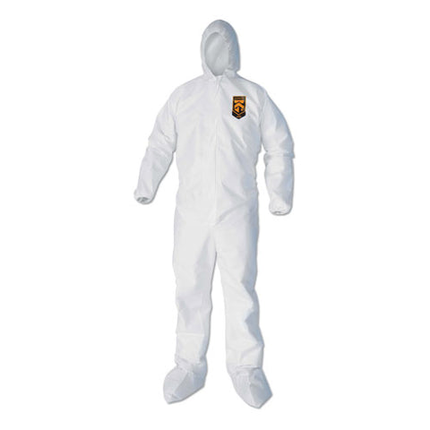 A40 Elastic-cuff, Ankle, Hood And Boot Coveralls, White, 3x-large, 25-carton