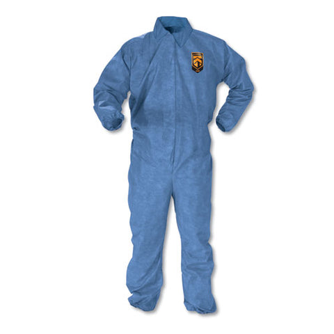A60 Elastic-cuff, Ankle And Back Coveralls, Blue, Large, 24-carton