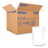 Wipers For The Wettask System, Quat Disinfectants And Sanitizers, 5.8 X 9, 250-roll, 6 Rolls-carton